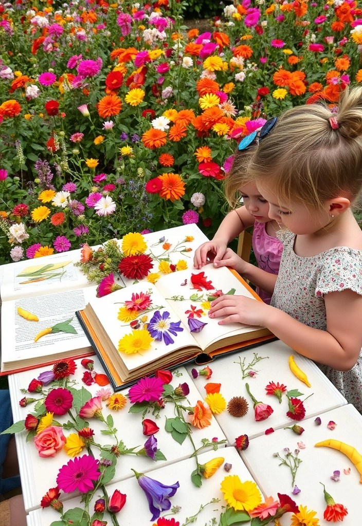 11 Fun Gardening Activities for Kids That Will Inspire Future Green Thumbs! - 5. Flower Pressing Art