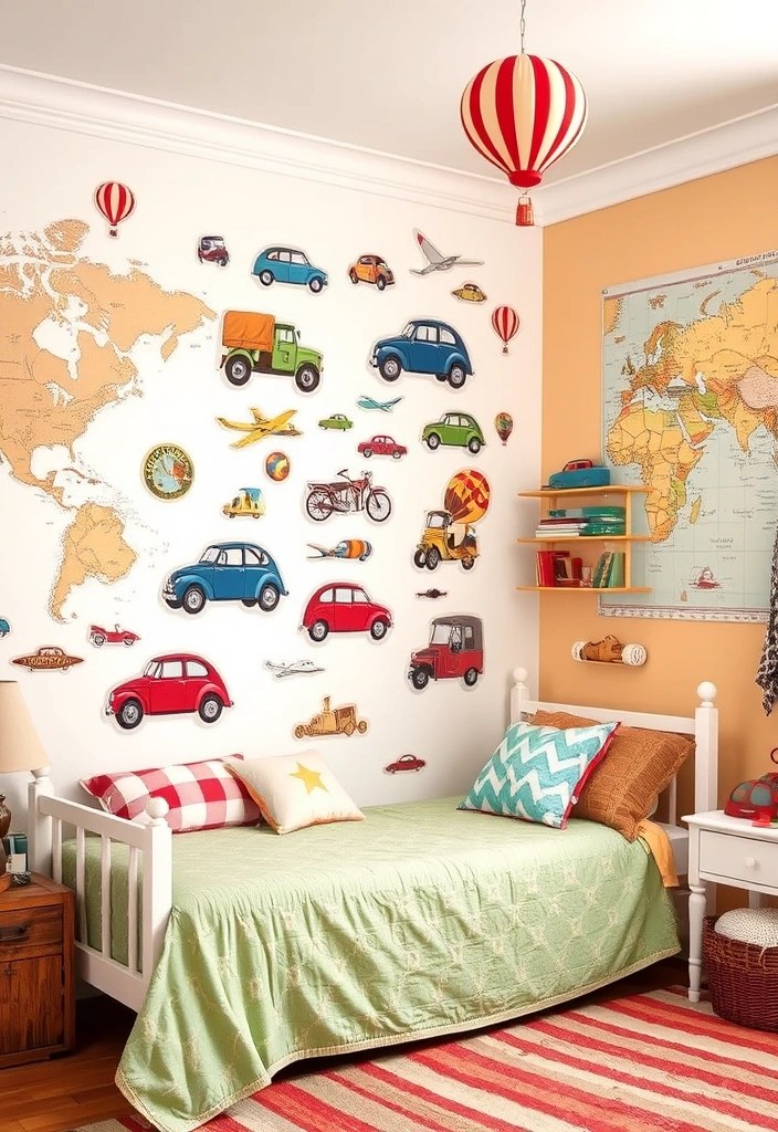 15 Adorable Children's Stickers That Will Make Their Room a Magical Place (Don't Miss #8!) - 6. Vintage Transport
