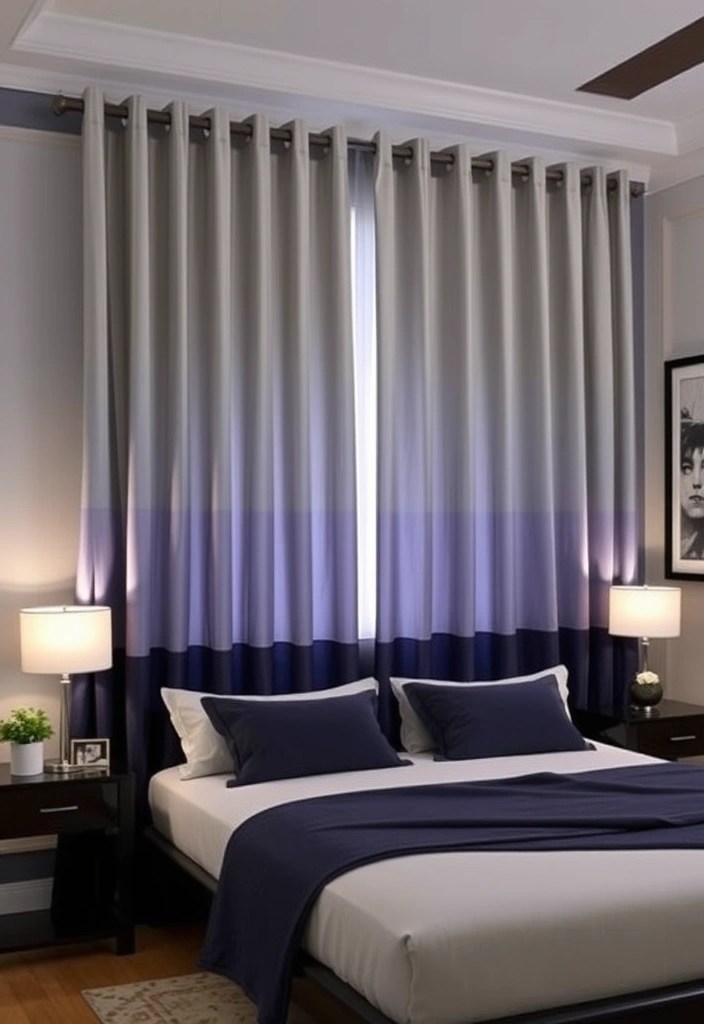 Modern Curtain Styles That Will Make Your Home Look Chic and Trendy! - 12. Ombre Effect