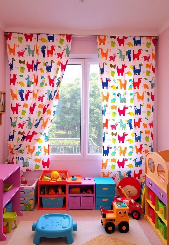Modern Curtain Styles That Will Make Your Home Look Chic and Trendy! - 15. Whimsical Patterns