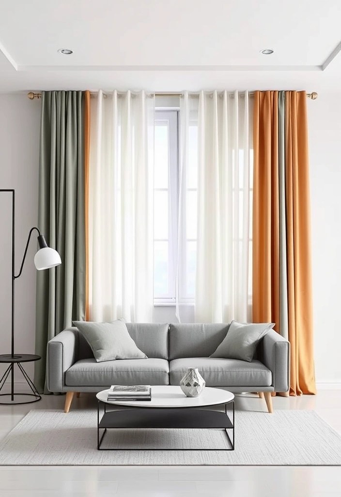Modern Curtain Styles That Will Make Your Home Look Chic and Trendy! - 3. Minimalist Geometrics