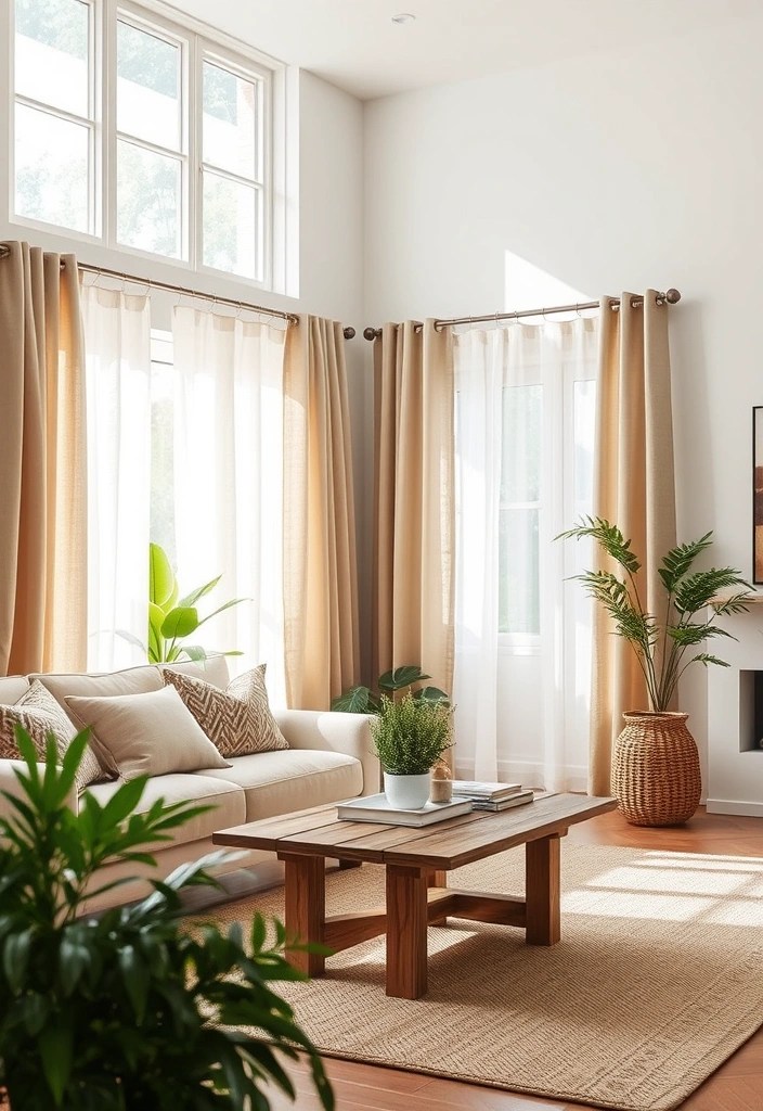 Modern Curtain Styles That Will Make Your Home Look Chic and Trendy! - 5. Natural Textures