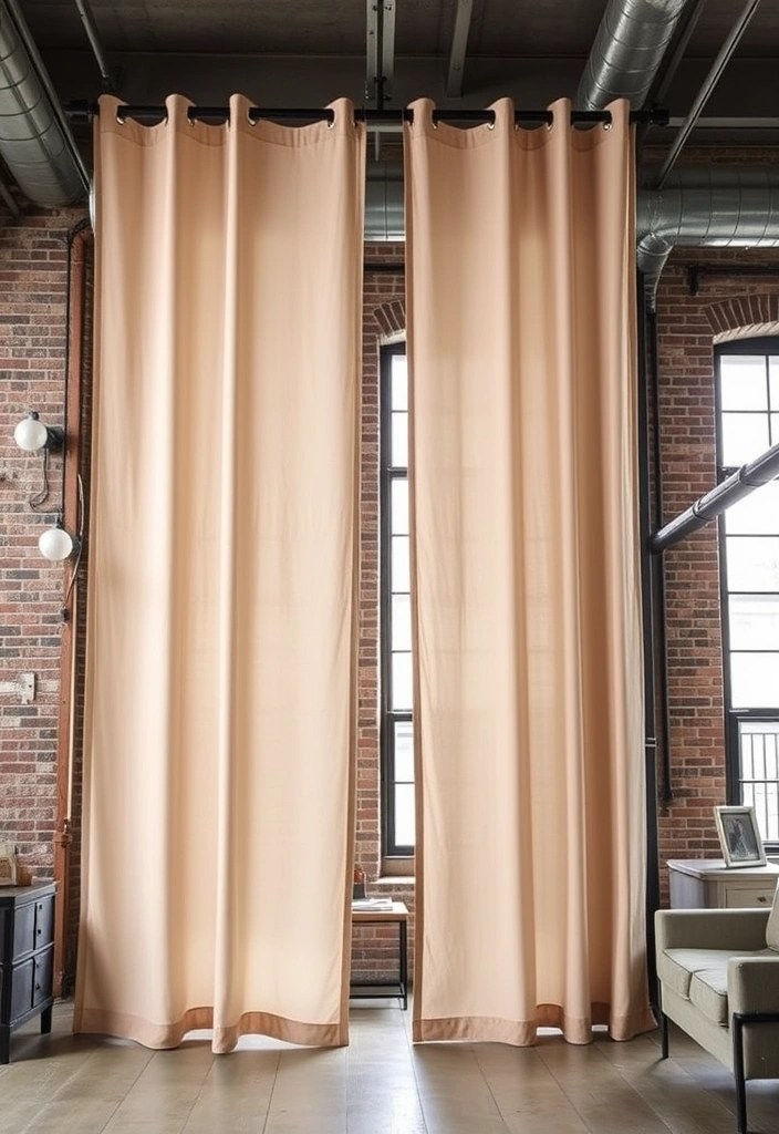 Modern Curtain Styles That Will Make Your Home Look Chic and Trendy! - 8. Urban Industrial